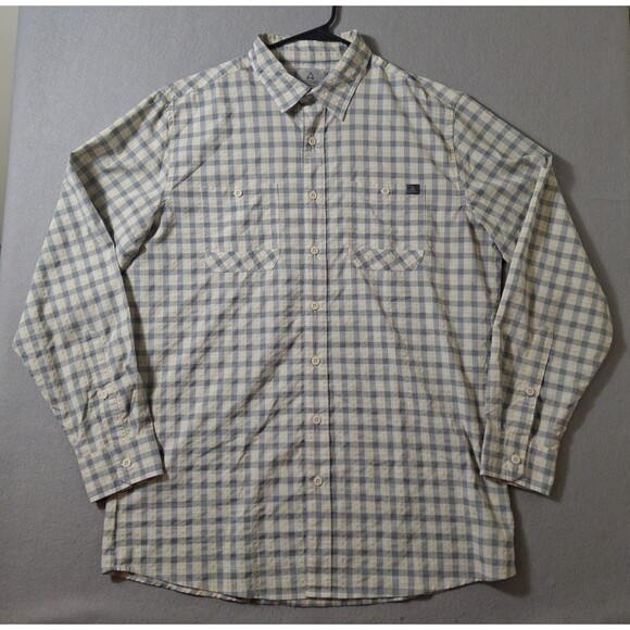 Ascend  Shirt XL Mens  - 2 Lot Bundle - Red Gray  White Tech Plaid Check - Picture 2 of 15